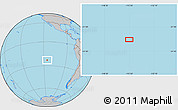 Gray Location Map of the area around 23° 3' 19" S, 115° 31' 30" W