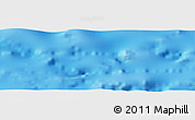 Shaded Relief Panoramic Map of the area around 23° 3' 19" S, 115° 31' 30" W