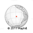 Outline Map of the Area around 23° 3' 19" S, 116° 22' 30" W, rectangular outline