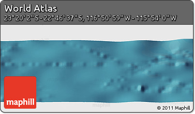 Satellite Panoramic Map of the Area around 23° 3' 19" S, 116° 22' 30" W