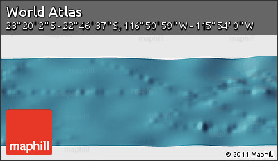 Satellite Panoramic Map of the Area around 23° 3' 19" S, 116° 22' 30" W
