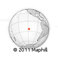 Outline Map of the Area around 23° 3' 19" S, 117° 13' 29" W, rectangular outline