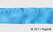Shaded Relief Panoramic Map of the area around 23° 3' 19" S, 12° 40' 30" W