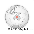 Outline Map of the Area around 23° 3' 19" S, 134° 22' 30" E, rectangular outline