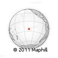 Outline Map of the Area around 23° 3' 19" S, 135° 4' 29" W, rectangular outline