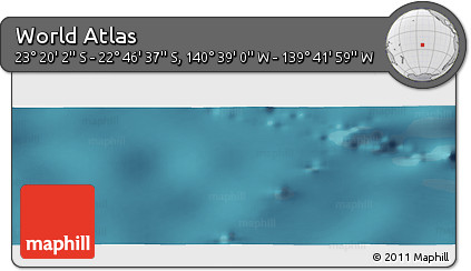 Satellite Panoramic Map of the Area around 23° 3' 19" S, 140° 10' 30" W