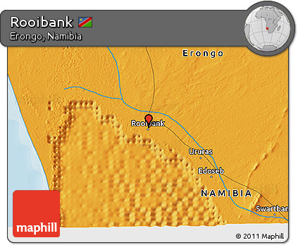 Political 3D Map of Rooibank