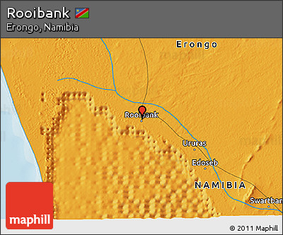 Political 3D Map of Rooibank