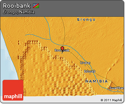 Political 3D Map of Rooibank