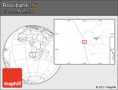Blank Location Map of Rooibank
