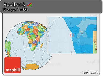 Political Location Map of Rooibank