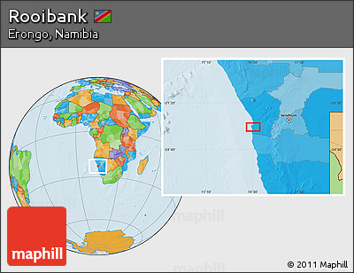 Political Location Map of Rooibank
