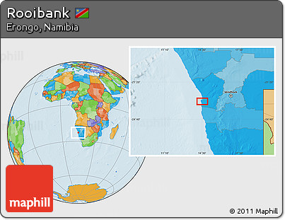 Political Location Map of Rooibank