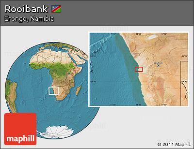 Satellite Location Map of Rooibank