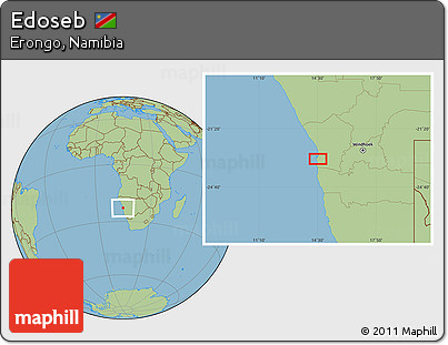 Savanna Style Location Map of Edoseb