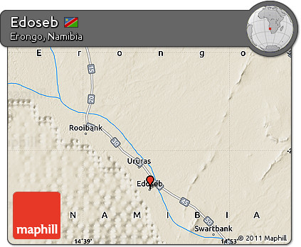 Shaded Relief Map of Edoseb