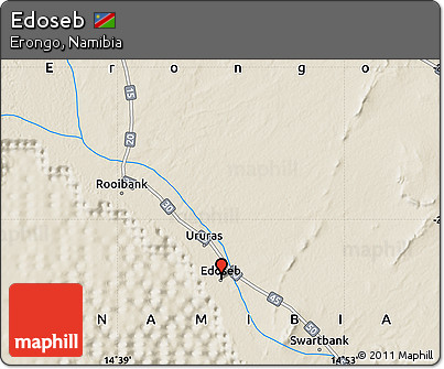 Shaded Relief Map of Edoseb