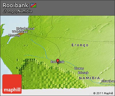 Physical Panoramic Map of Rooibank