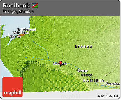 Physical Panoramic Map of Rooibank