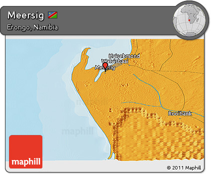 Political Panoramic Map of Meersig