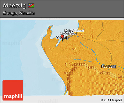 Political Panoramic Map of Meersig