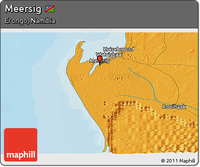 Political Panoramic Map of Meersig