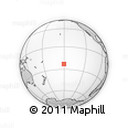 Outline Map of the Area around 23° 3' 19" S, 150° 22' 30" W, rectangular outline