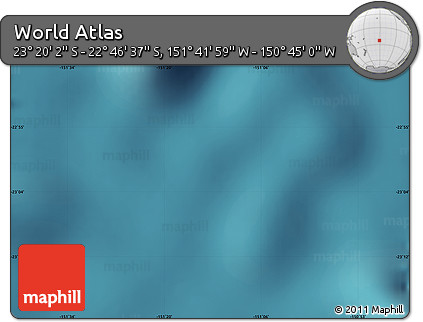 Satellite Map of the Area around 23° 3' 19" S, 151° 13' 29" W