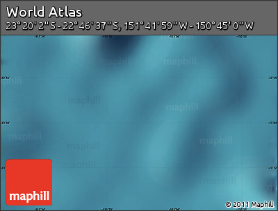 Satellite Map of the Area around 23° 3' 19" S, 151° 13' 29" W