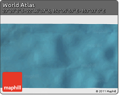 Satellite 3D Map of the Area around 23° 3' 19" S, 153° 4' 29" E