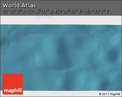 Satellite 3D Map of the Area around 23° 3' 19" S, 153° 4' 29" E