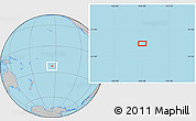 Gray Location Map of the area around 23° 3' 19" S, 154° 37' 30" W