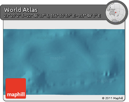 Satellite 3D Map of the Area around 23° 3' 19" S, 157° 19' 29" E