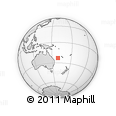 Outline Map of the Area around 23° 3' 19" S, 159° 1' 30" E, rectangular outline