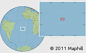Savanna Style Location Map of the area around 23° 3' 19" S, 15° 13' 29" W