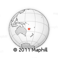 Outline Map of the Area around 23° 3' 19" S, 161° 34' 29" E, rectangular outline