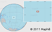 Gray Location Map of the area around 23° 3' 19" S, 163° 7' 30" W