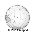 Outline Map of the Area around 23° 3' 19" S, 165° 40' 30" W, rectangular outline