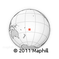Outline Map of the Area around 23° 3' 19" S, 167° 22' 30" W, rectangular outline