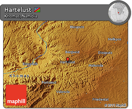Physical 3D Map of Hartelust
