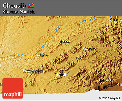 Physical 3D Map of Chausib