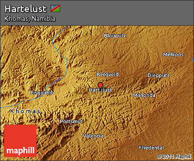 Physical 3D Map of Hartelust