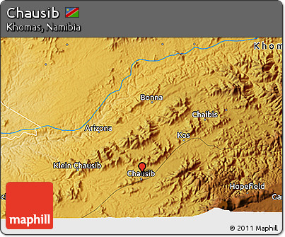 Physical 3D Map of Chausib