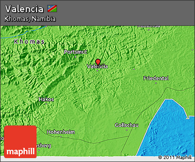 Political 3D Map of Valencia