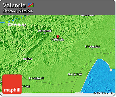 Political 3D Map of Valencia