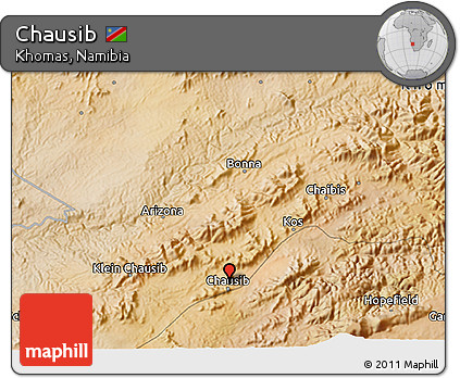 Satellite 3D Map of Chausib