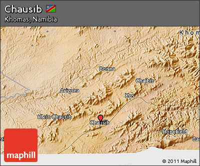 Satellite 3D Map of Chausib