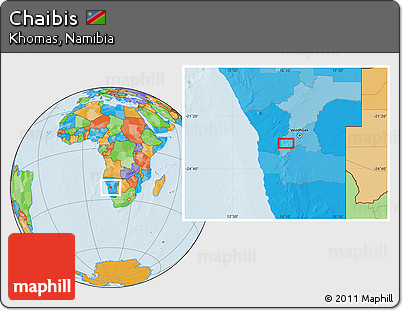 Political Location Map of Chaibis