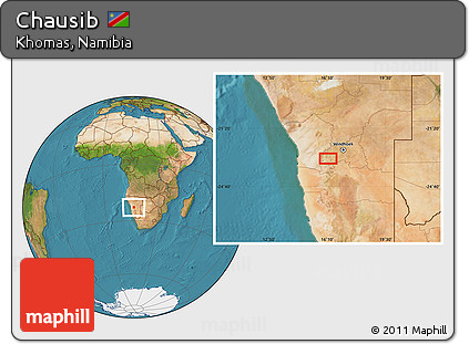 Satellite Location Map of Chausib