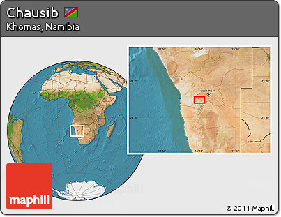 Satellite Location Map of Chausib